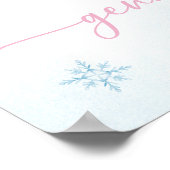 Weihnachts-Schneeflocke-Kakaogeschlecht Poster (Ecke)