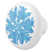 Weihnachts-Schneeflocke-Keramik Keramikknauf (Rechts)