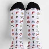 Weihnachts-Schneeflocke Socken (Oben)