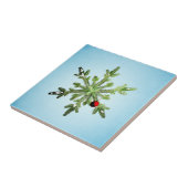 Weihnachts-Schneeflocke - Stilvolle Winterferien Fliese (Seite)