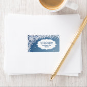 Weihnachts-Schneeflocken-Adresse Labe Adressaufkleber (Insitu)