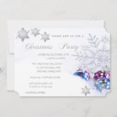 Weihnachts-Schneeflocken-Bälle, Corporate Party Einladung (Vorderseite)