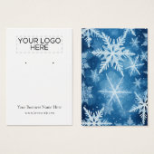 Weihnachts-Schneeflocken-Erd-Display-Karte (Vorne & Hinten)