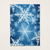 Weihnachts-Schneeflocken-Erd-Display-Karte (Rückseite)