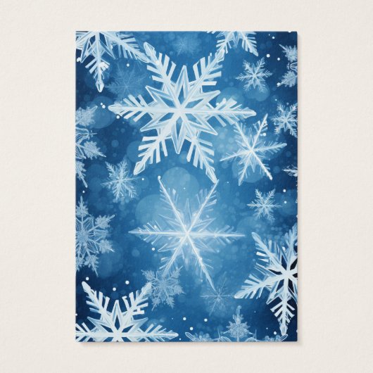 Weihnachts-Schneeflocken-Erd-Display-Karte (Rückseite)