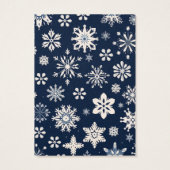 Weihnachts-Schneeflocken-Erd-Display-Karte (Rückseite)