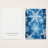Weihnachts-Schneeflocken-Erd-Display-Karte (Vorne & Hinten)