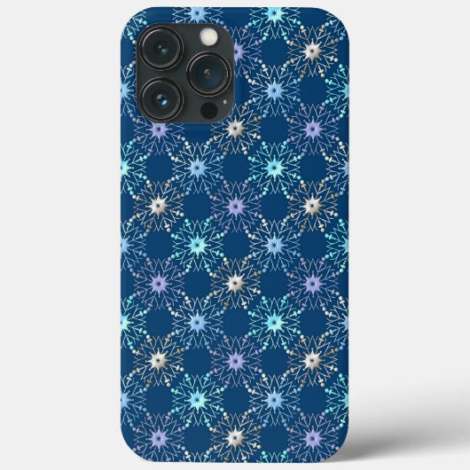 Weihnachts-Schneeflocken-Feiermuster Case-Mate iPhone Hülle (Rückseite)