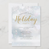 Weihnachts-Schneeflocken Feiertag Einladung (Vorderseite)