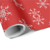 Weihnachts-Schneeflocken-Feiertag Geschenkpapier (Rolleneckpunkt)
