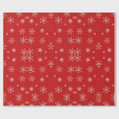 Weihnachts-Schneeflocken-Feiertag Geschenkpapier (Flach)