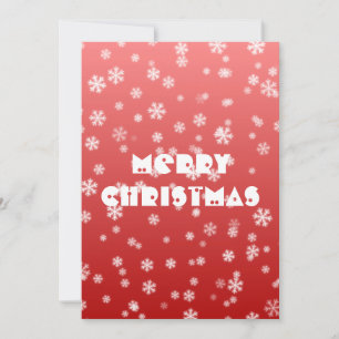 Weihnachts-Schneeflocken-Flachkarte
