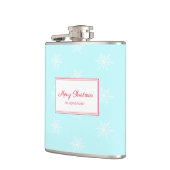 Weihnachts-Schneeflocken Flachmann (Links)