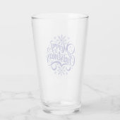 Weihnachts-Schneeflocken Glas (Rückseite)