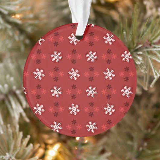 Weihnachts-Schneeflocken-Kunstmuster-Ornament Ornament (Baum)