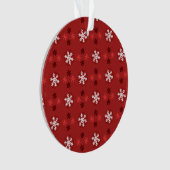 Weihnachts-Schneeflocken-Kunstmuster-Ornament Ornament (Vorderseite)