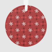 Weihnachts-Schneeflocken-Kunstmuster-Ornament Ornament (Rückseite)