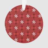 Weihnachts-Schneeflocken-Kunstmuster-Ornament Ornament (Vorderseite)