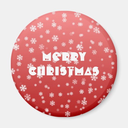 Weihnachts-Schneeflocken Magnet (Vorne)