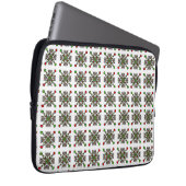 Weihnachts-Schneeflocken-Mandala Laptopschutzhülle (Vorne Rechts)