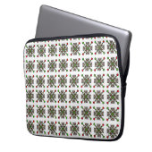 Weihnachts-Schneeflocken-Mandala Laptopschutzhülle (Vorderseite Links)