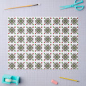 Weihnachts-Schneeflocken-Mandala Seidenpapier (Basteln)