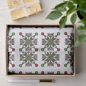 Weihnachts-Schneeflocken-Mandala Seidenpapier (Geschenk)