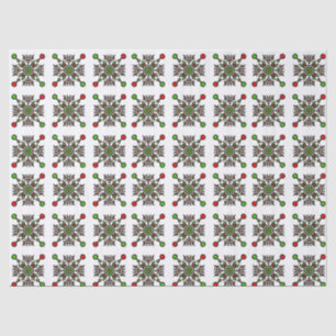 Weihnachts-Schneeflocken-Mandala Seidenpapier