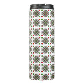 Weihnachts-Schneeflocken-Mandala Thermosbecher (Rückseite)