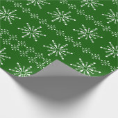 Weihnachts-Schneeflocken Muster angepasster Hinter Geschenkpapier (Ecke)