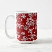 Weihnachts-Schneeflocken-Muster Kaffeetasse (Links)