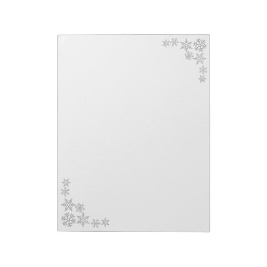 Weihnachts-Schneeflocken Notizblock (Rotiert)