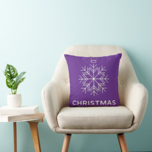 Weihnachts-Schneeflocken-Ornament Kissen