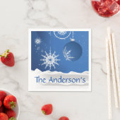 Weihnachts-Schneeflocken Schneedeckchen Napkins Serviette (Beispiel)