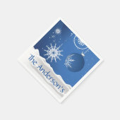 Weihnachts-Schneeflocken Schneedeckchen Napkins Serviette (Ecke)