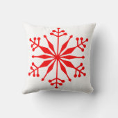 Weihnachts-Schneeflocken-Stil Kissen. Kissen (Rückseite)