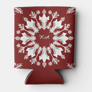 Weihnachts-Schneeflockendesign Dosenkühler