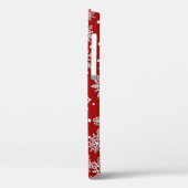 Weihnachts-Schneeflockenmuster Case-Mate iPhone Hülle (Rückseite / Links)