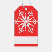 Weihnachts-Schneeflockenmuster. Geschenkanhänger (Vorderseite)