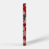 Weihnachts-Schneeflockenmuster iPhone Hülle (Rechte Seite)