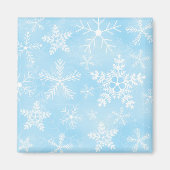 Weihnachts-Schneeflockenmuster Magnet (Vorne)