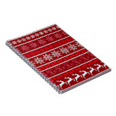 Weihnachts-Schneeflockenmuster Notizblock (Rechte Seite)