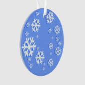 Weihnachts-Schneeflockenmuster - Originelle Kunst Ornament (Vorderseite)