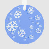 Weihnachts-Schneeflockenmuster - Originelle Kunst Ornament (Rückseite)