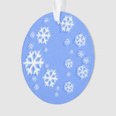 Weihnachts-Schneeflockenmuster - Originelle Kunst Ornament (Vorderseite)
