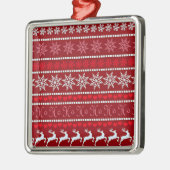 Weihnachts-Schneeflockenmuster Ornament Aus Metall (Links)