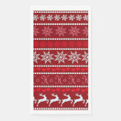 Weihnachts-Schneeflockenmuster Serviette (Vorderseite)