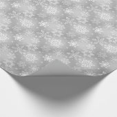 Weihnachts-Schneeflockenpapier Geschenkpapier (Ecke)