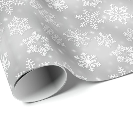 Weihnachts-Schneeflockenpapier Geschenkpapier (Rolleneckpunkt)