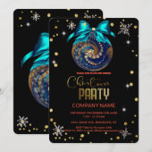 Weihnachts-Schneeflottdiamantenfirma Einladung (Vorne/Hinten)